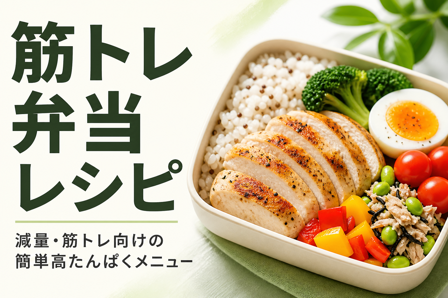 筋トレ 弁当 レシピ｜減量・筋トレ向けの簡単高たんぱくメニュー