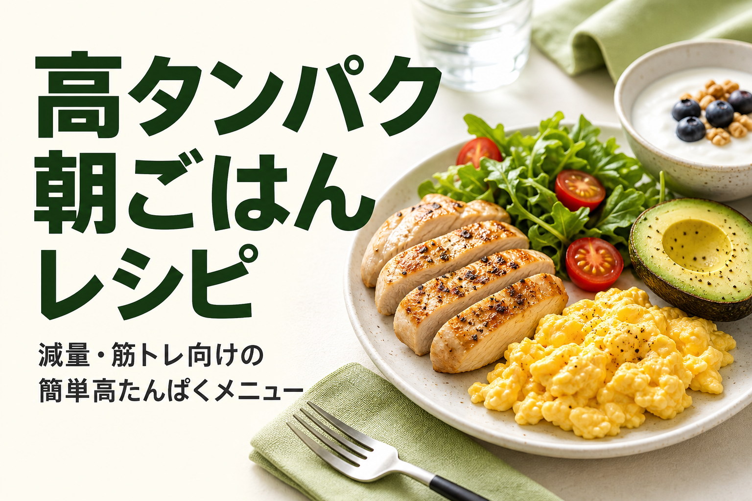 高タンパク 朝ごはん レシピ｜減量・筋トレ向けの簡単高たんぱくメニュー
