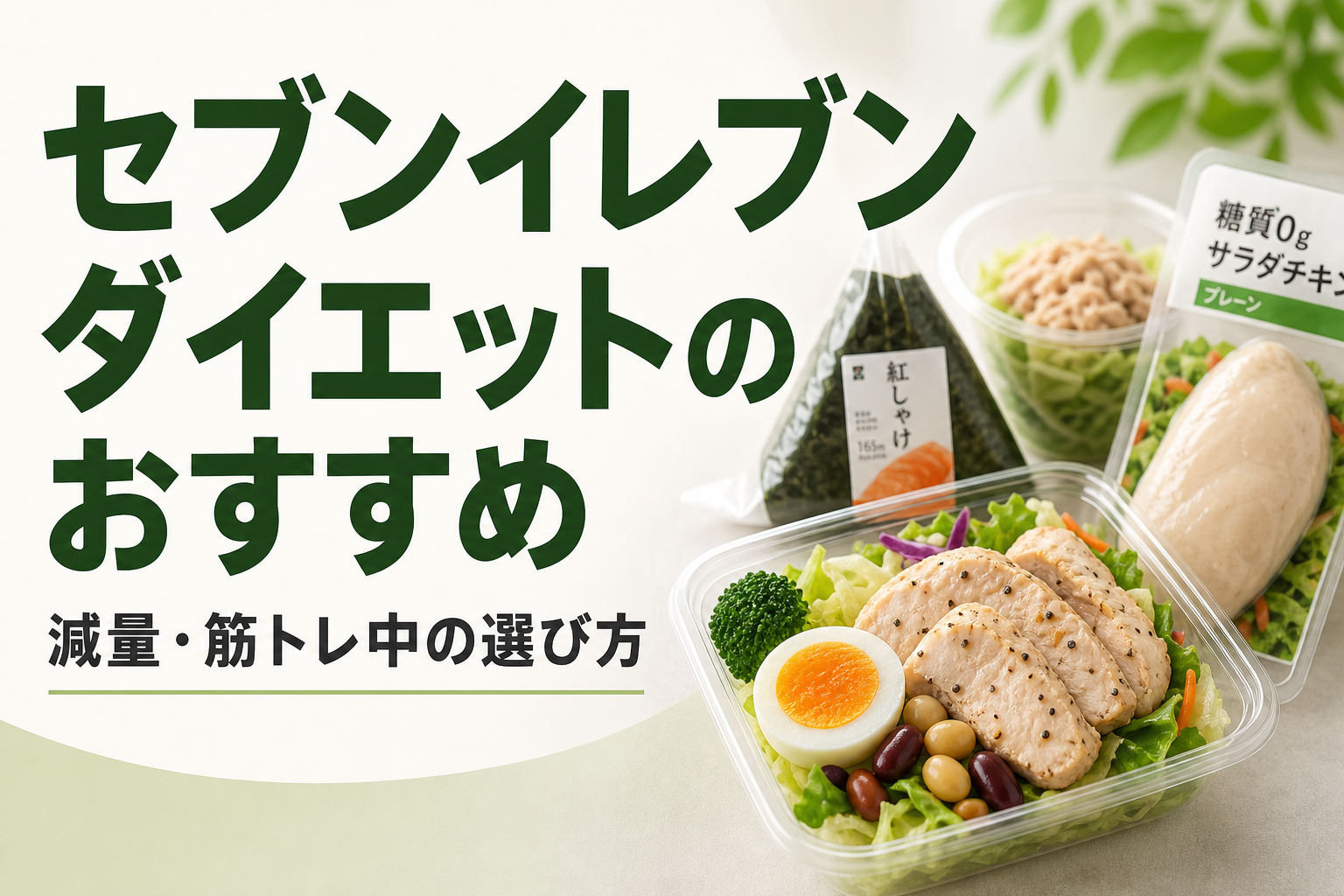セブンイレブン ダイエットのおすすめ｜減量・筋トレ中の選び方