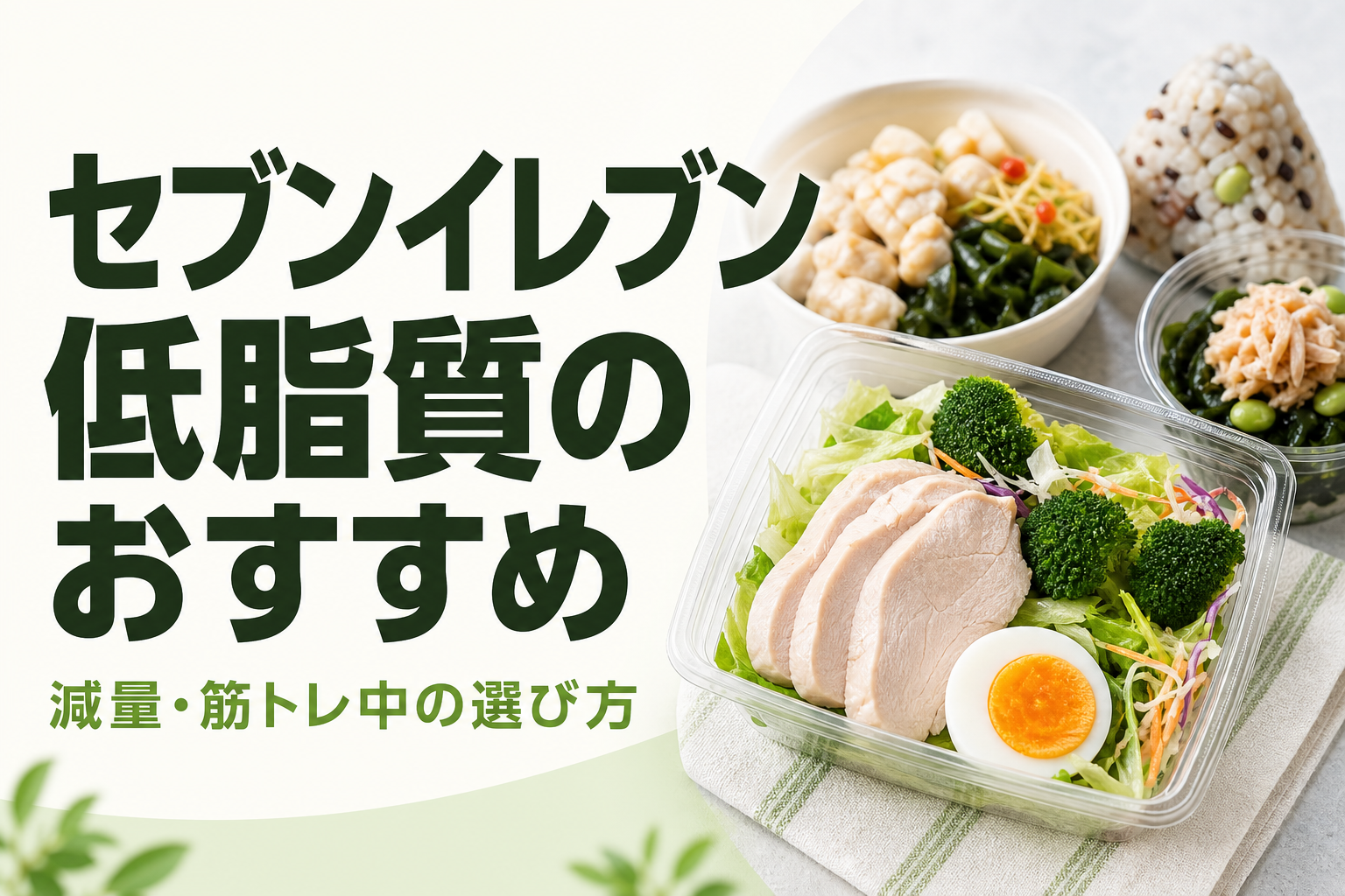 セブンイレブン 低脂質のおすすめ｜減量・筋トレ中の選び方