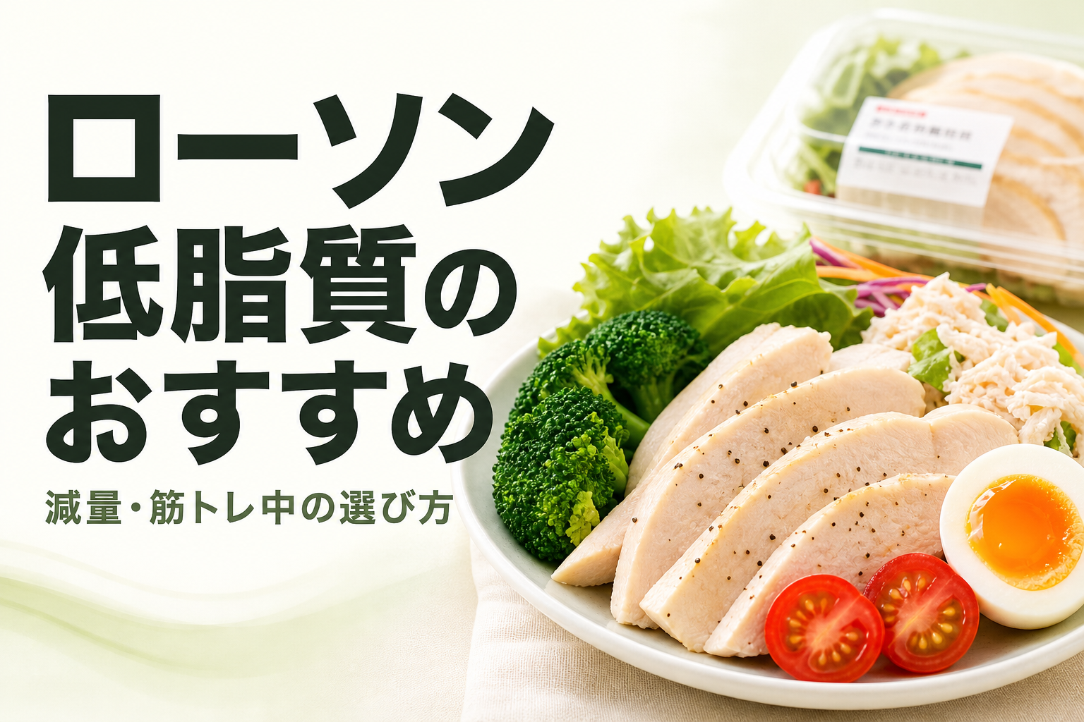 ローソン 低脂質のおすすめ｜減量・筋トレ中の選び方