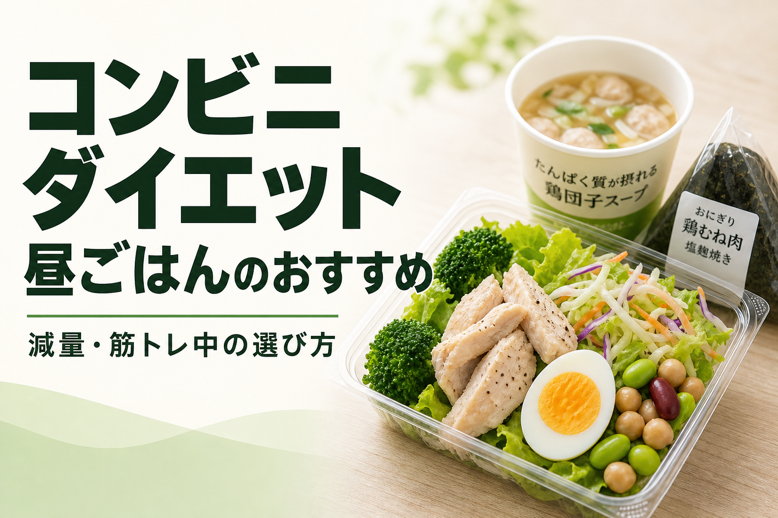 コンビニ ダイエット 昼ごはんのおすすめ｜減量・筋トレ中の選び方