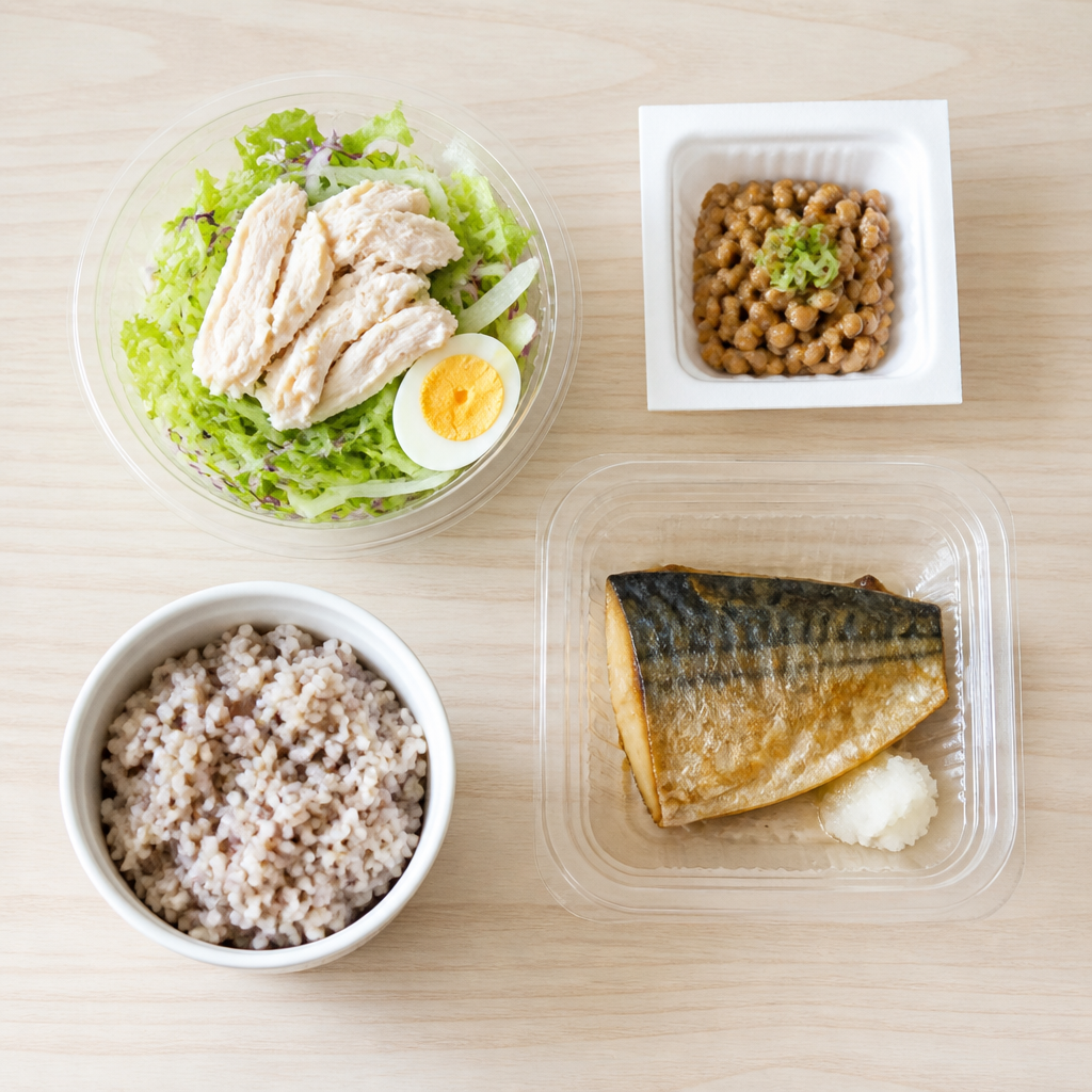 コンビニの減量向き夜ご飯で失敗しない選び方