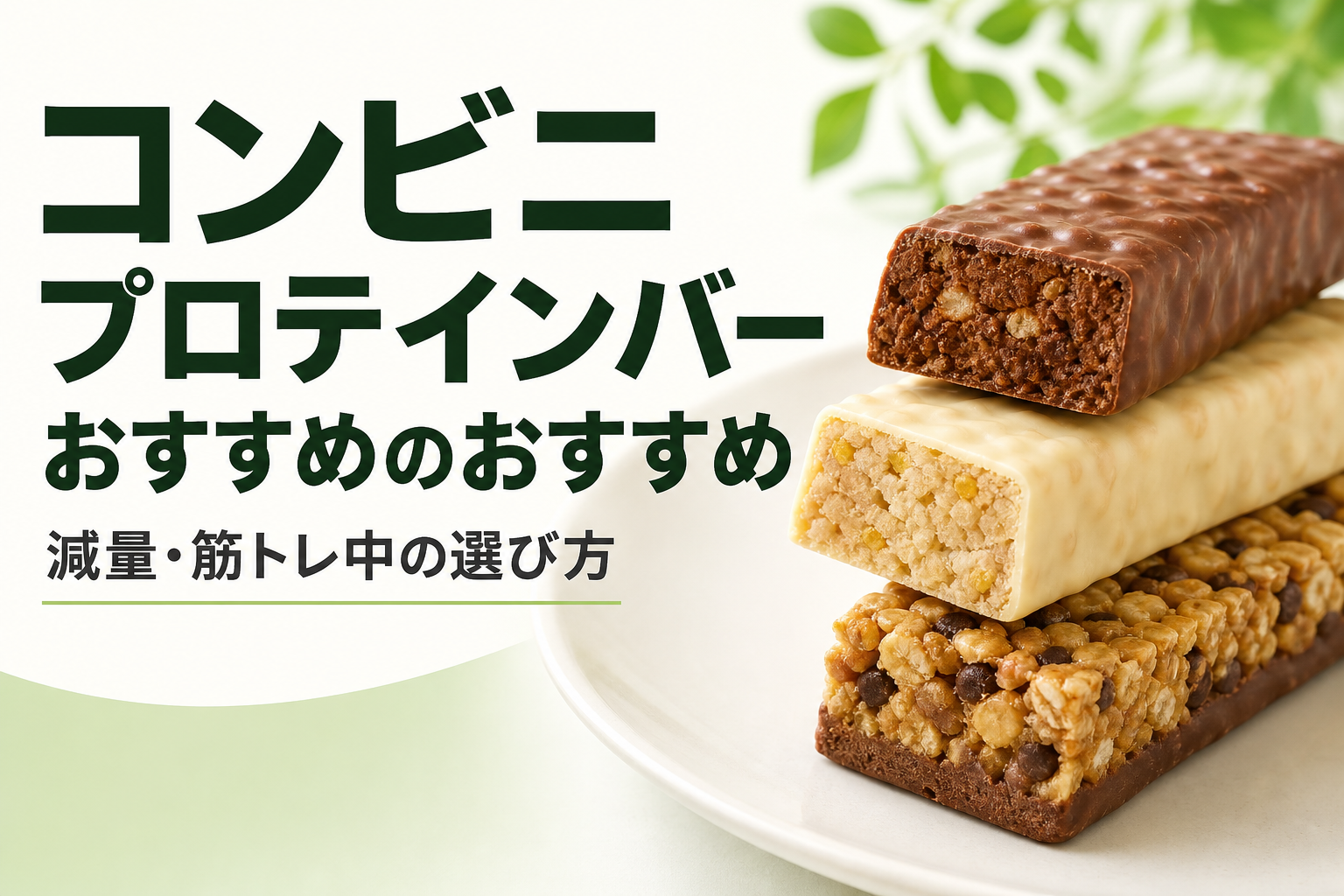 コンビニ プロテインバー おすすめのおすすめ｜減量・筋トレ中の選び方