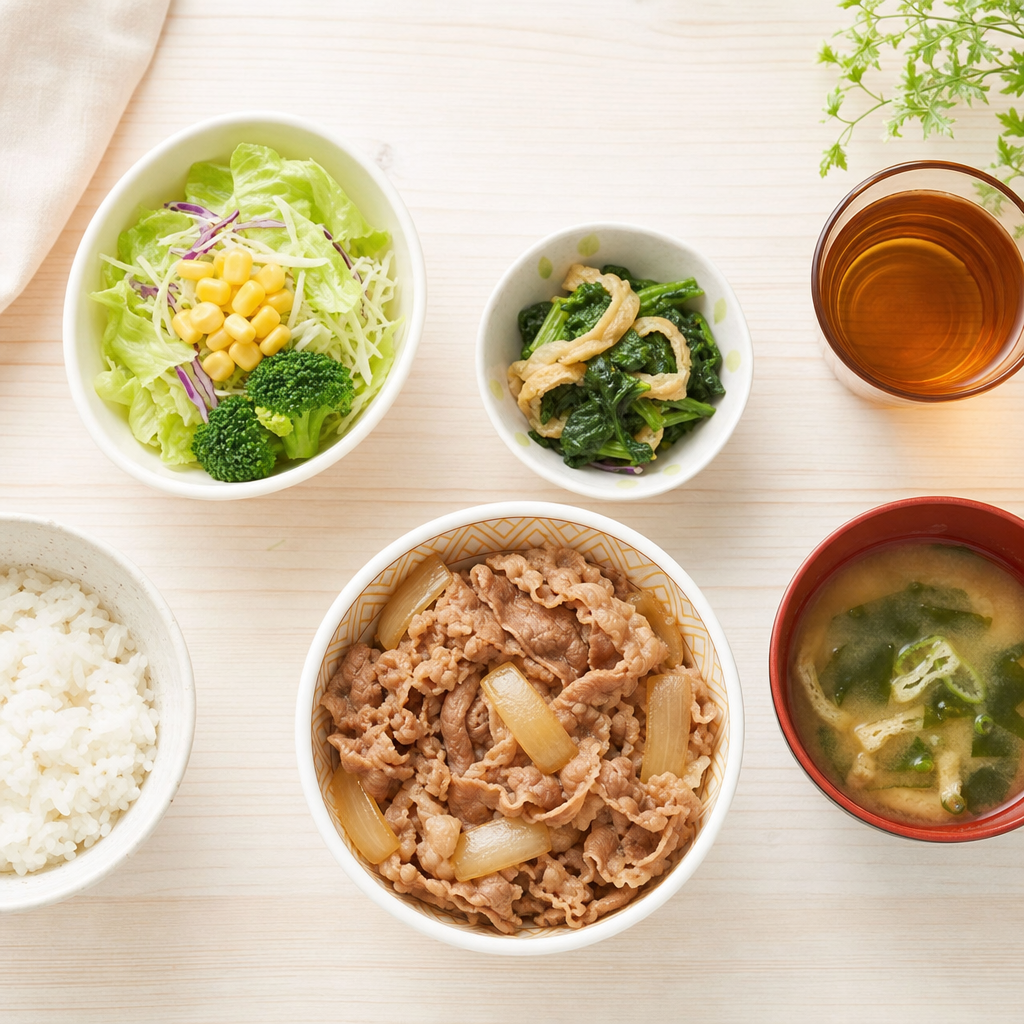 すき家でダイエット向きメニューを選ぶ基準