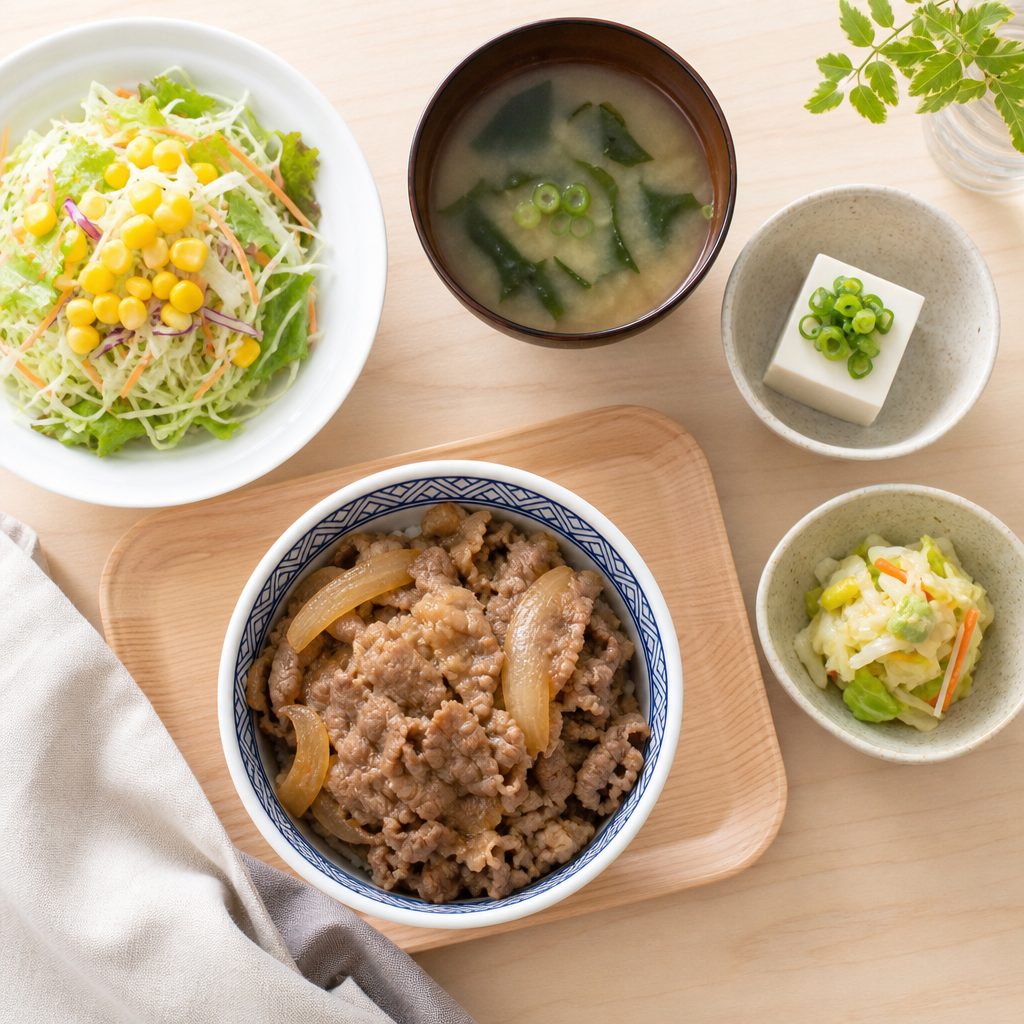 吉野家のダイエット向きメニューを判断する基準