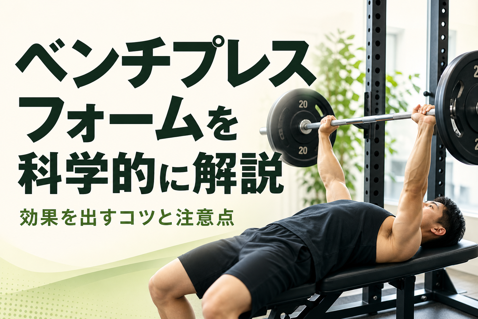 ベンチプレス フォームを科学的に解説｜効果を出すコツと注意点