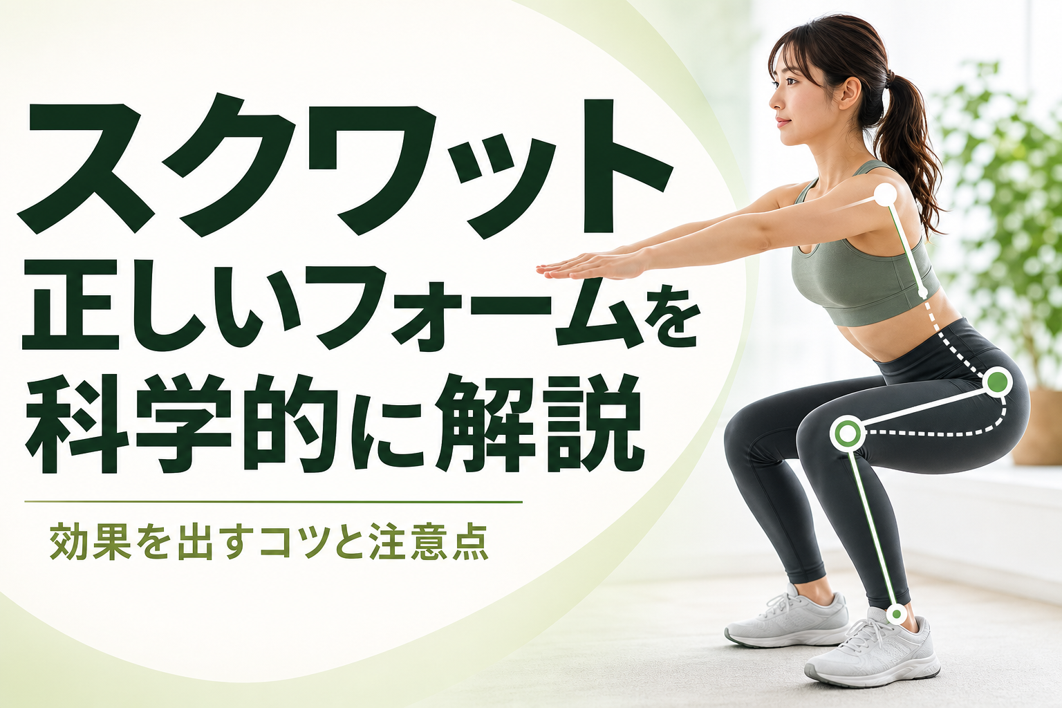 スクワット 正しいフォームを科学的に解説｜効果を出すコツと注意点