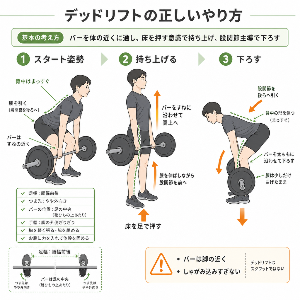 デッドリフトの正しいやり方