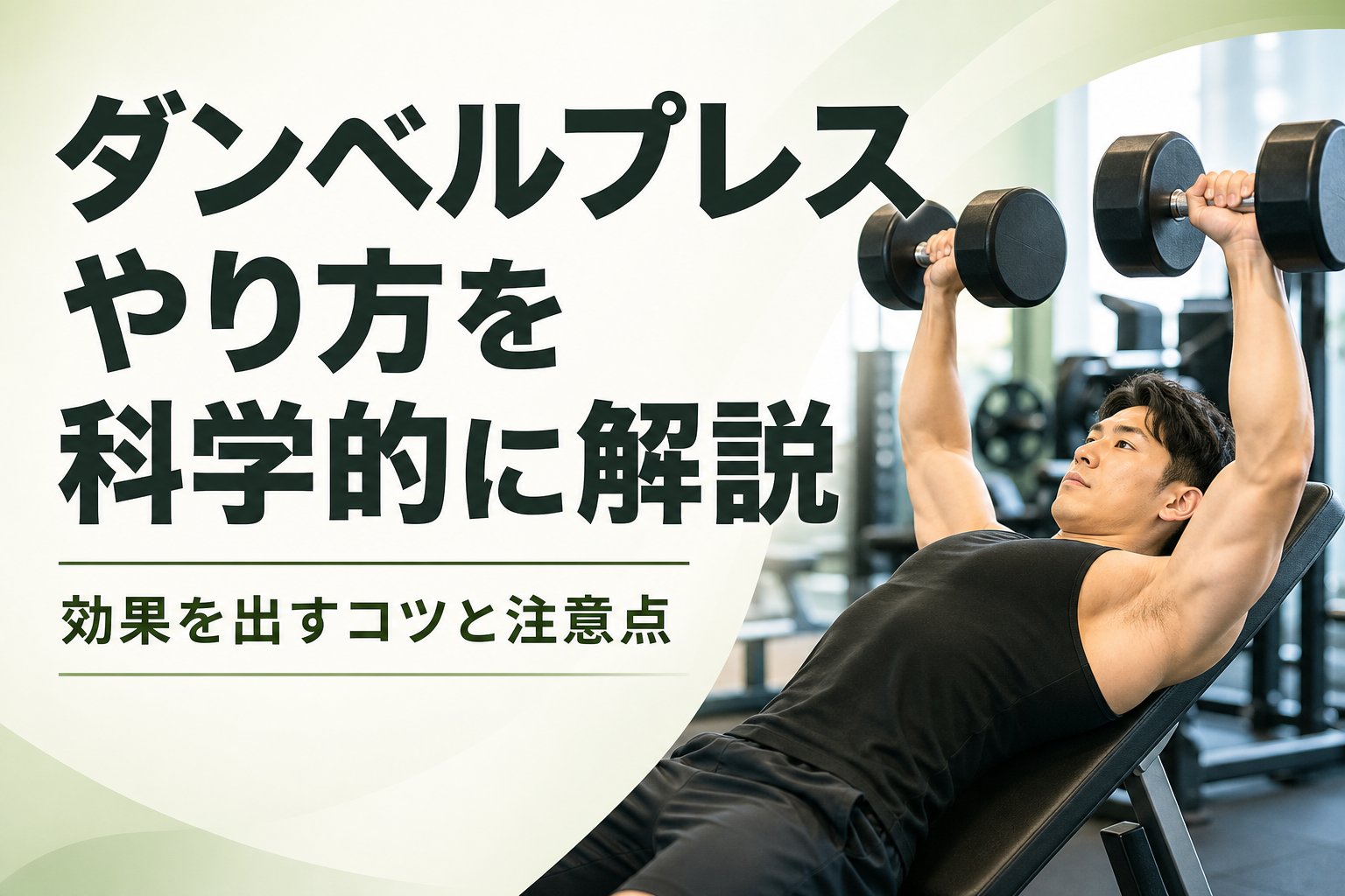 ダンベルプレス やり方を科学的に解説｜効果を出すコツと注意点