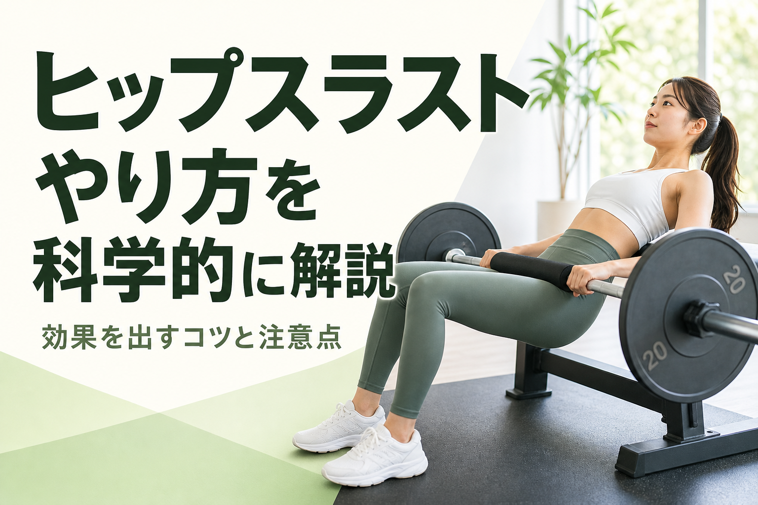 ヒップスラスト やり方を科学的に解説｜効果を出すコツと注意点