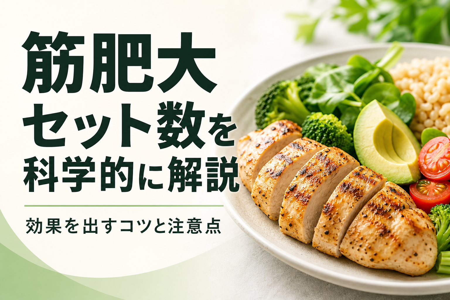 筋肥大 セット数を科学的に解説｜効果を出すコツと注意点