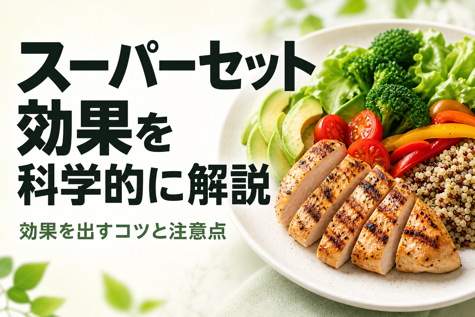 スーパーセット 効果を科学的に解説｜効果を出すコツと注意点