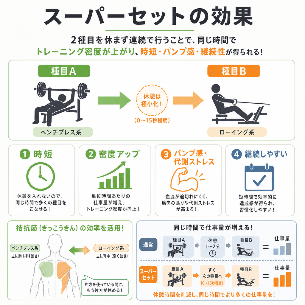 スーパーセットの効果