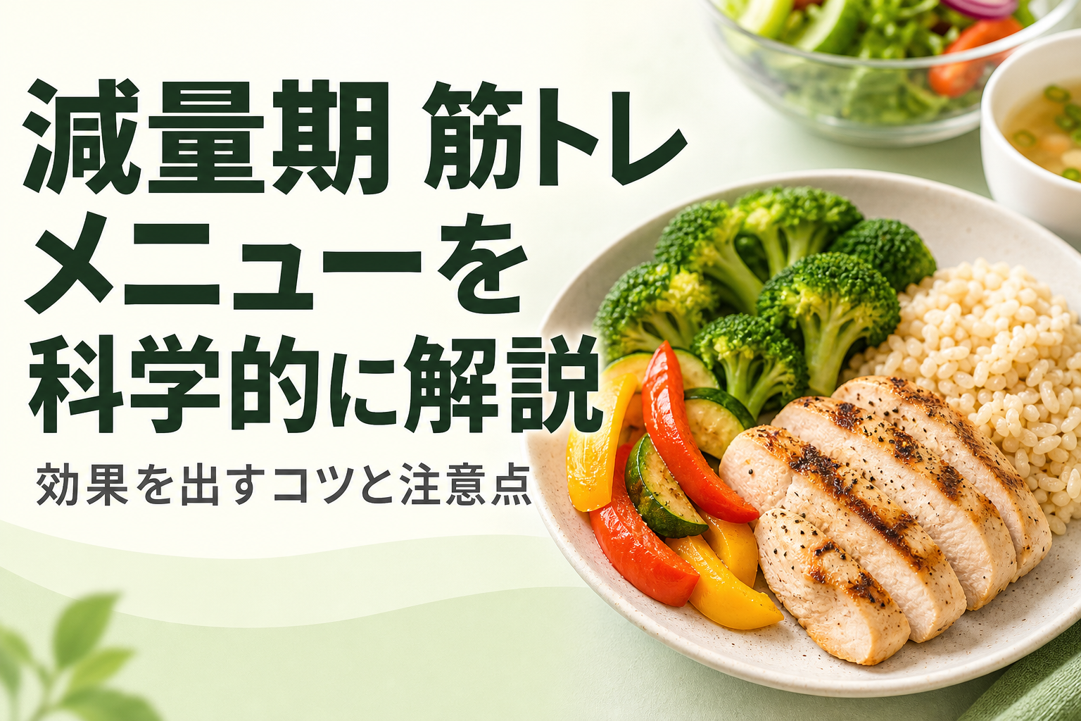 減量期 筋トレ メニューを科学的に解説｜効果を出すコツと注意点