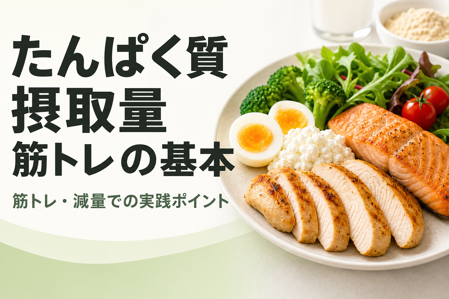 たんぱく質 摂取量 筋トレの基本|筋トレ・減量での実践ポイント