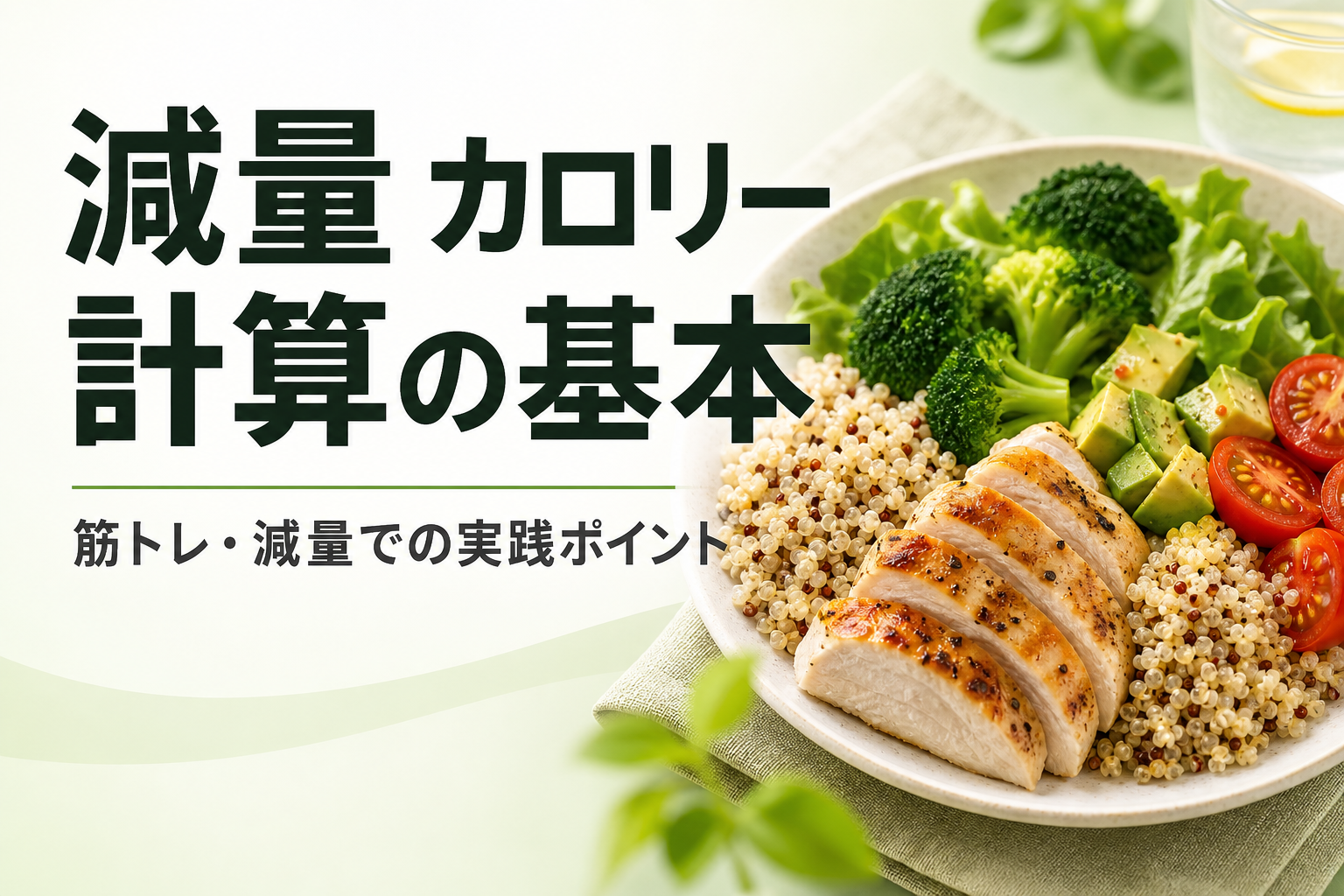 減量 カロリー 計算の基本|筋トレ・減量での実践ポイント