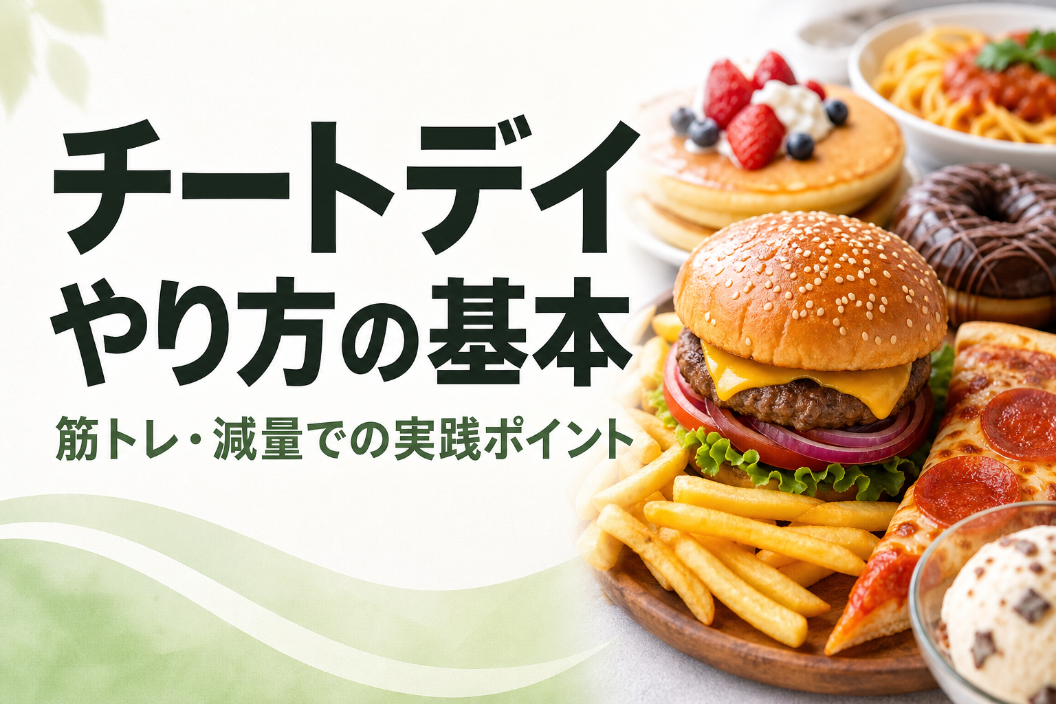 チートデイ やり方の基本|筋トレ・減量での実践ポイント