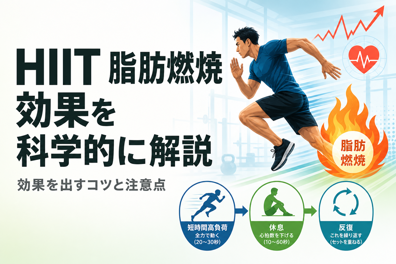 HIIT 脂肪燃焼 効果を科学的に解説|効果を出すコツと注意点