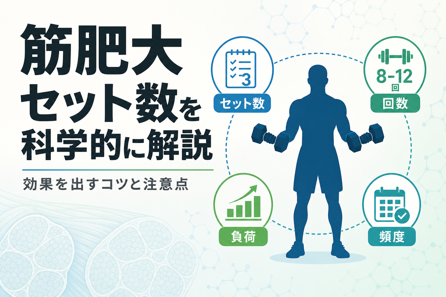 筋肥大 セット数を科学的に解説|効果を出すコツと注意点