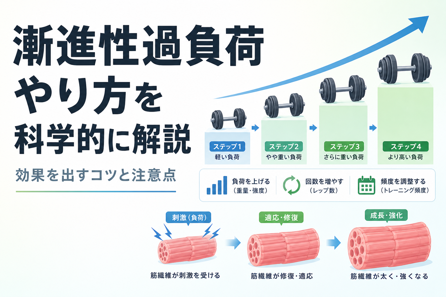 漸進性過負荷 やり方を科学的に解説｜効果を出すコツと注意点