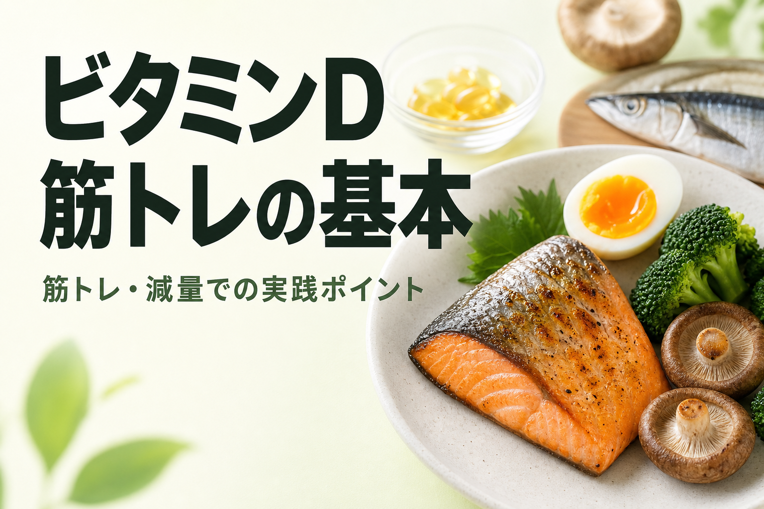ビタミンD 筋トレの基本|筋トレ・減量での実践ポイント