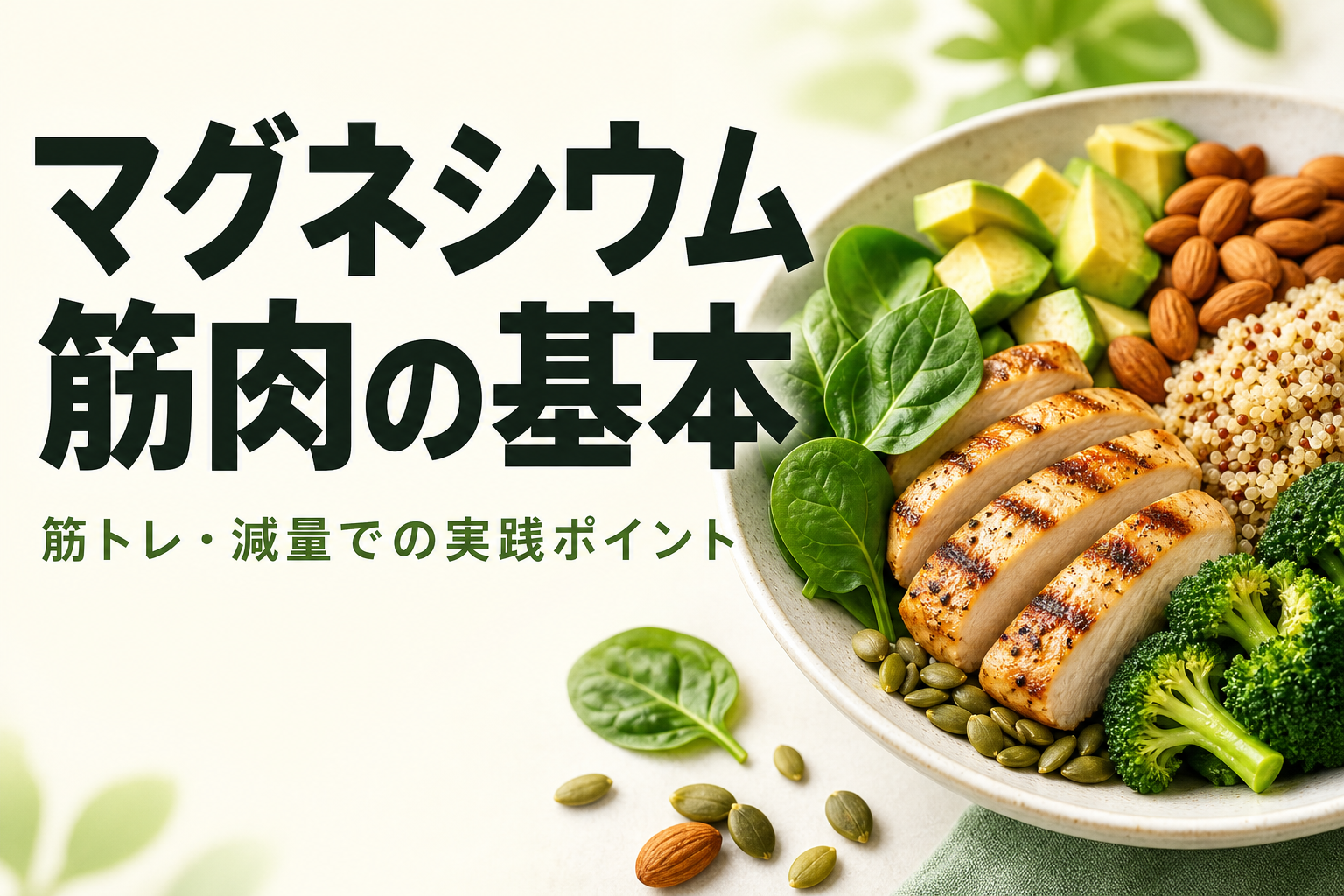 マグネシウム 筋肉の基本|筋トレ・減量での実践ポイント