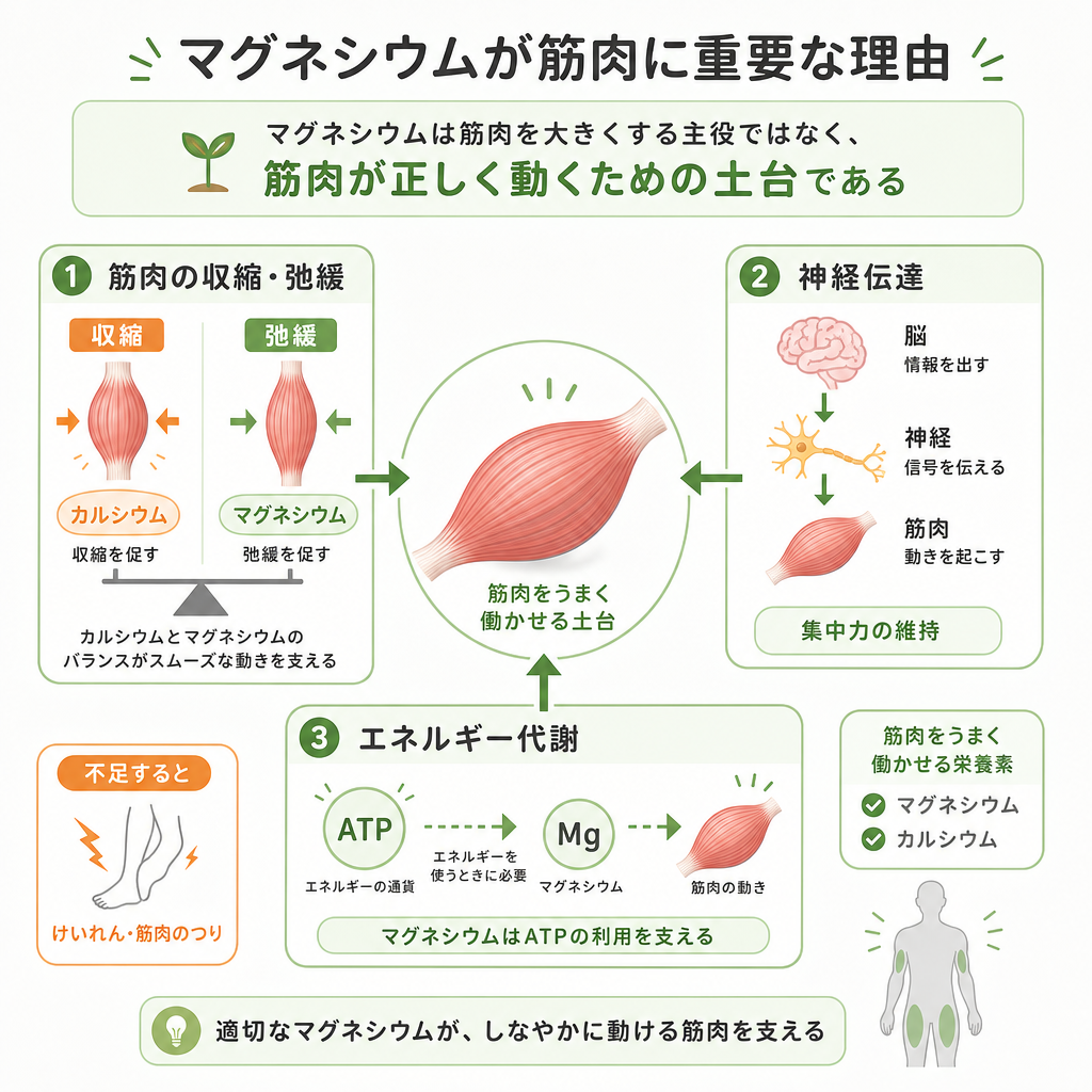 マグネシウムが筋肉に重要な理由