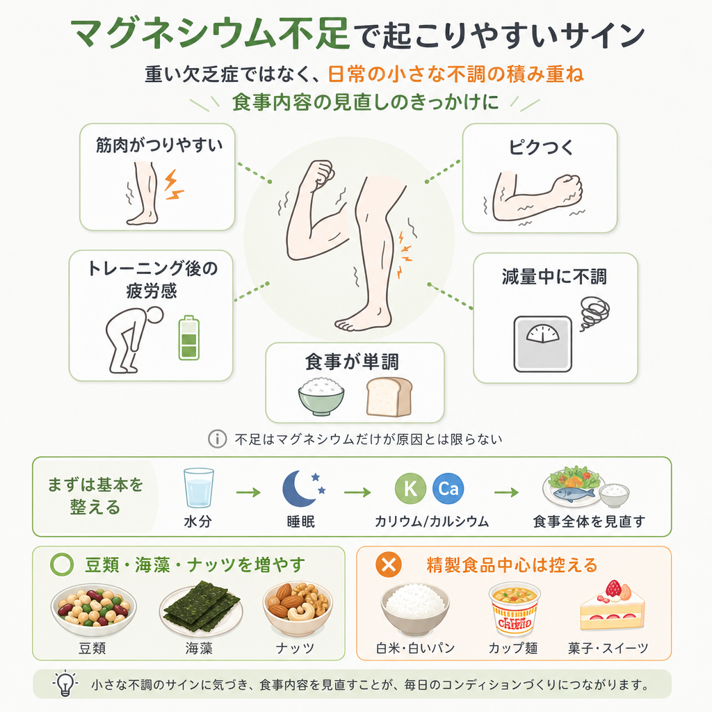 不足すると起こりやすいサイン