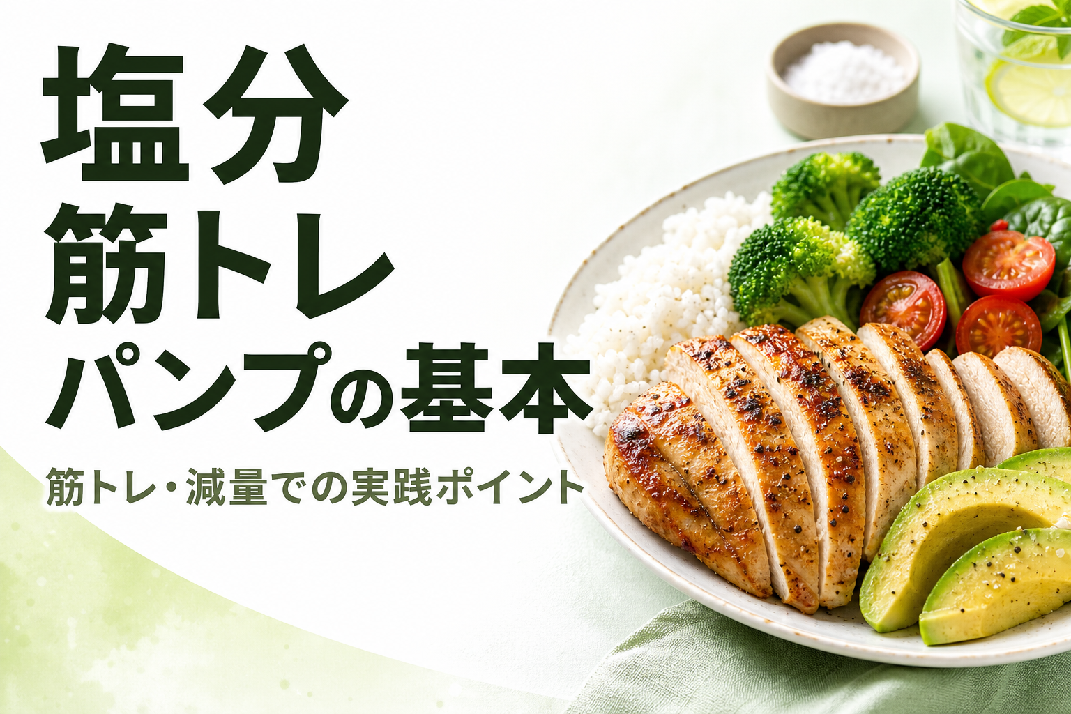 塩分 筋トレ パンプの基本|筋トレ・減量での実践ポイント