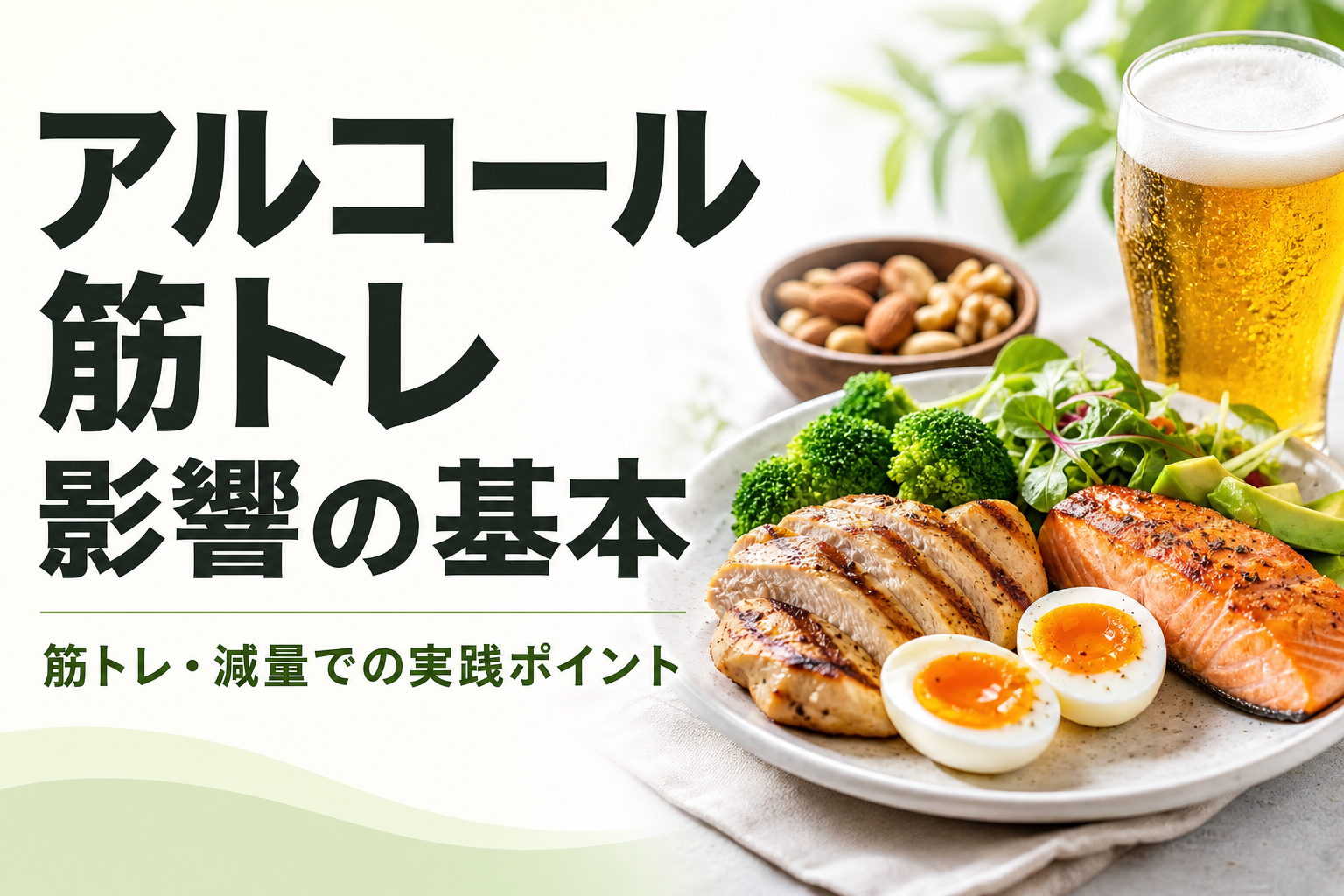 アルコール 筋トレ 影響の基本|筋トレ・減量での実践ポイント