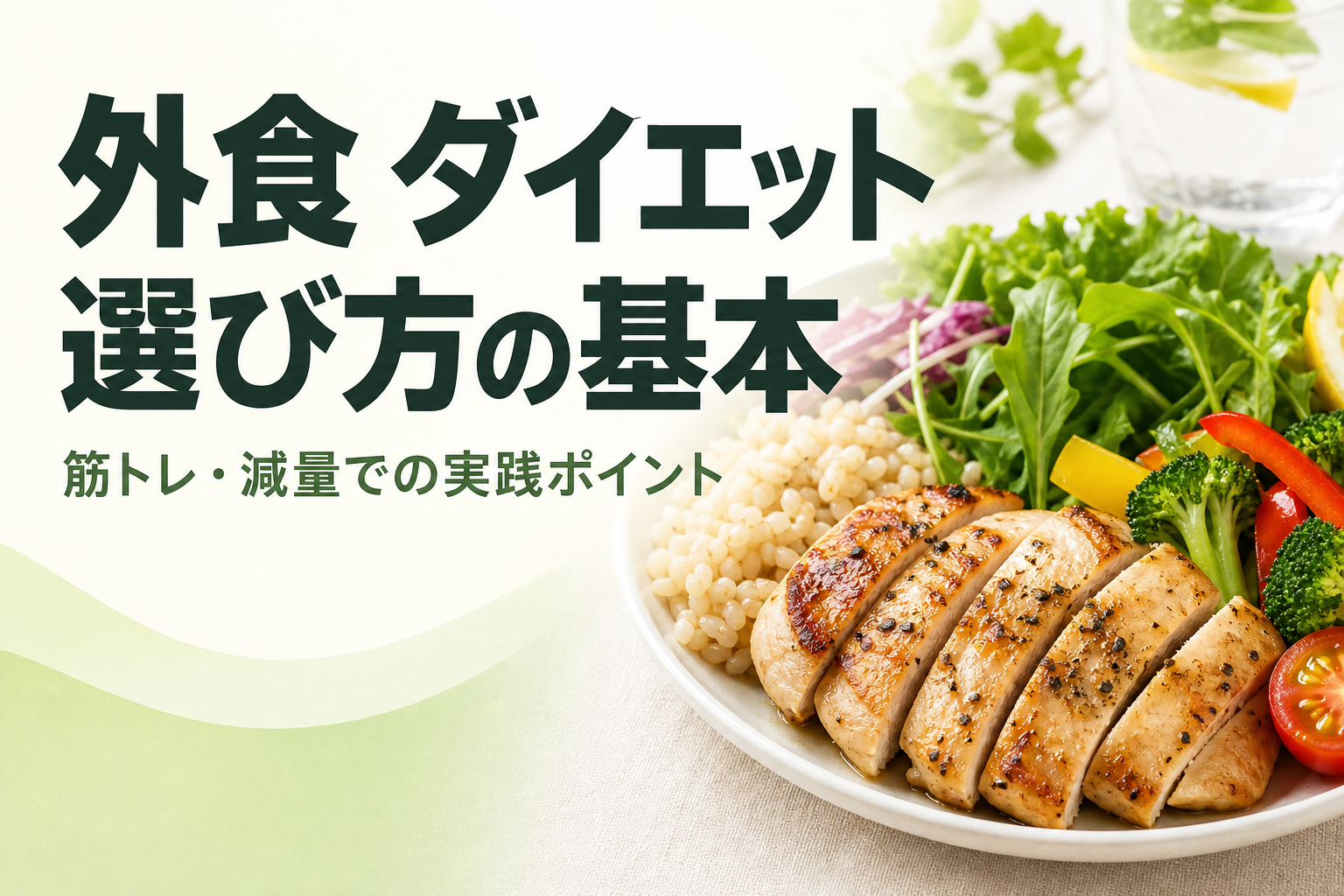 外食 ダイエット 選び方の基本|筋トレ・減量での実践ポイント