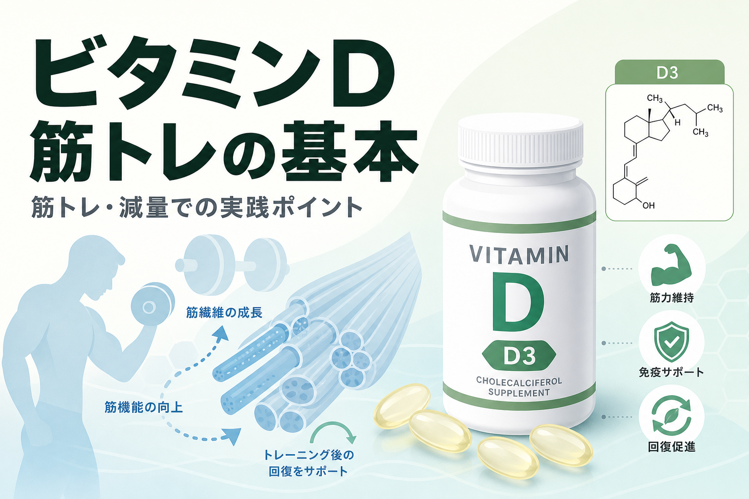 ビタミンD 筋トレの基本｜筋トレ・減量での実践ポイント