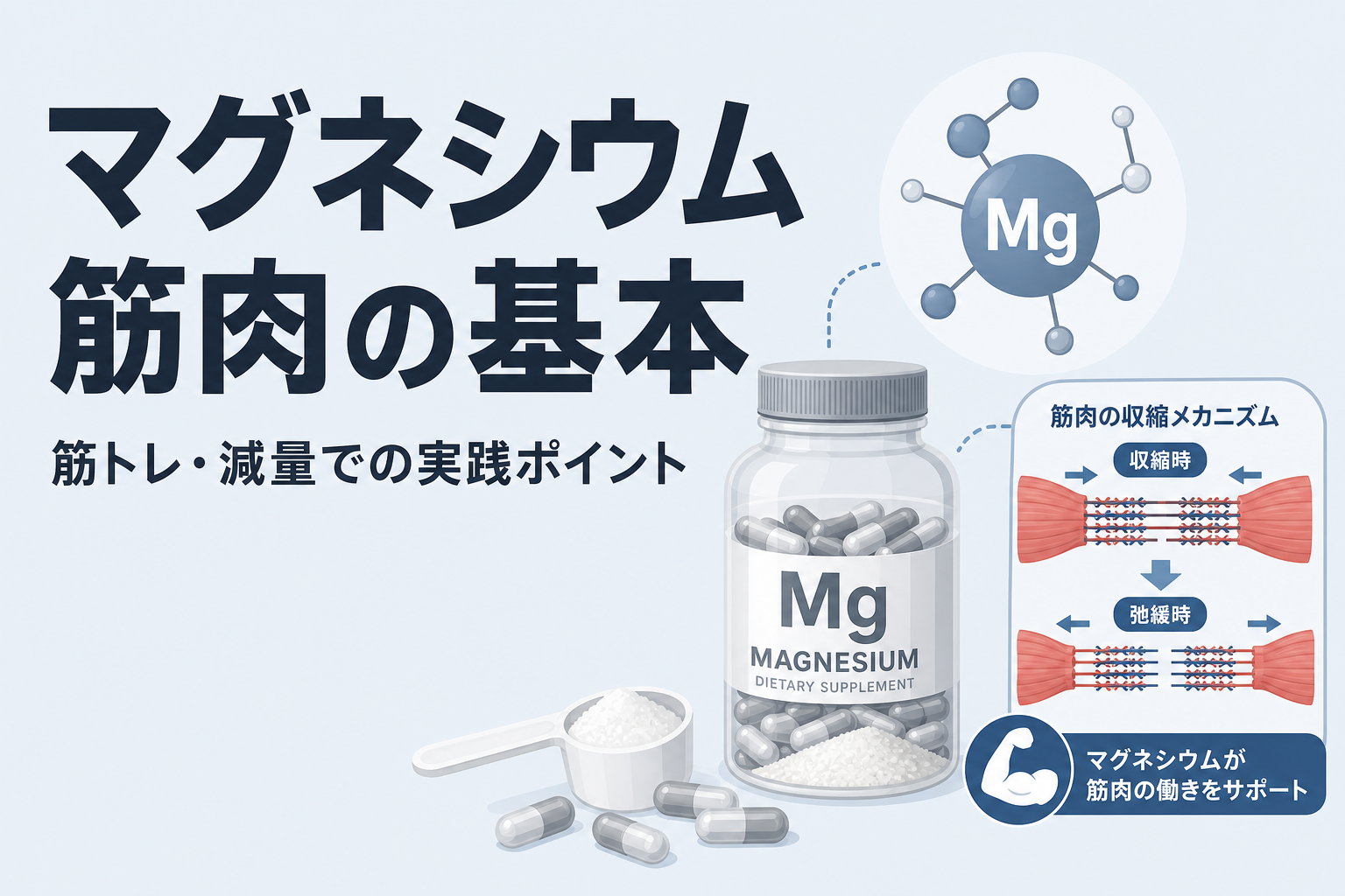 マグネシウム 筋肉の基本｜筋トレ・減量での実践ポイント