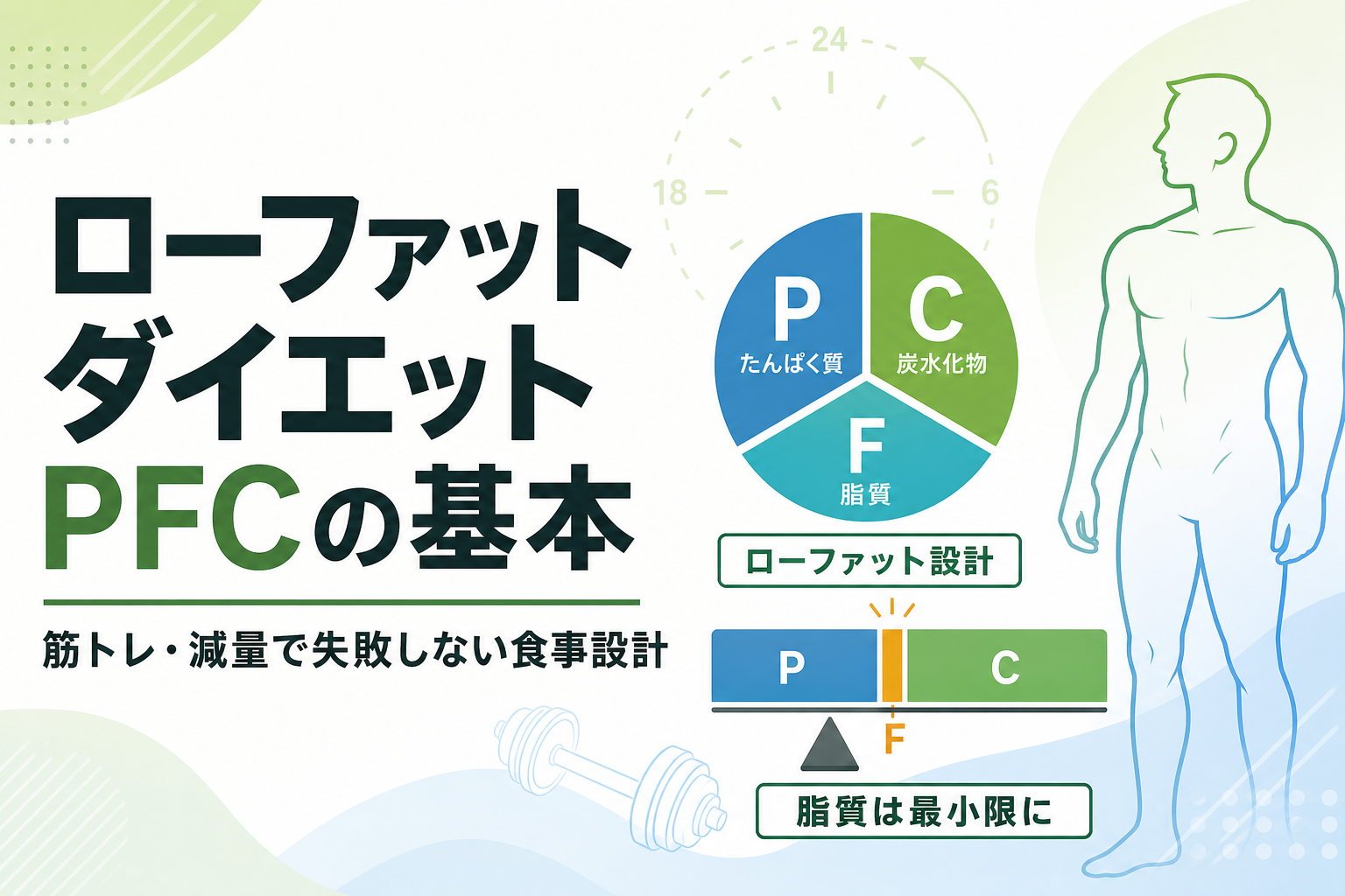 ローファット ダイエット PFCの基本|筋トレ・減量で失敗しない食事設計