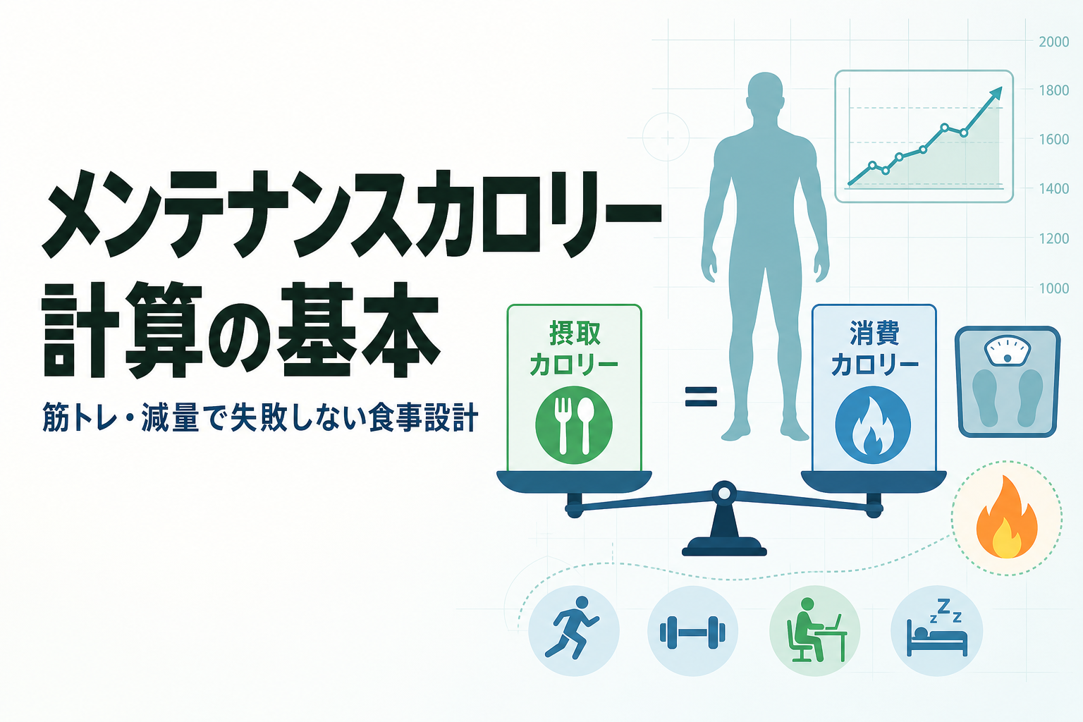 メンテナンスカロリー 計算の基本|筋トレ・減量で失敗しない食事設計