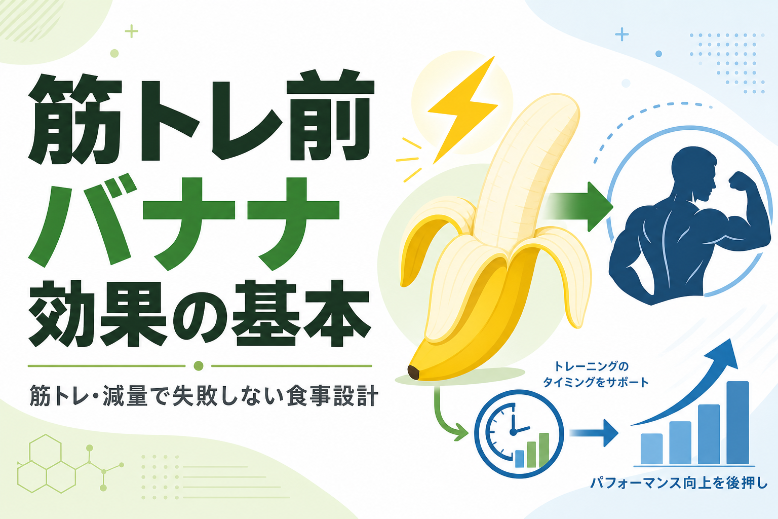 筋トレ前 バナナ 効果の基本|筋トレ・減量で失敗しない食事設計