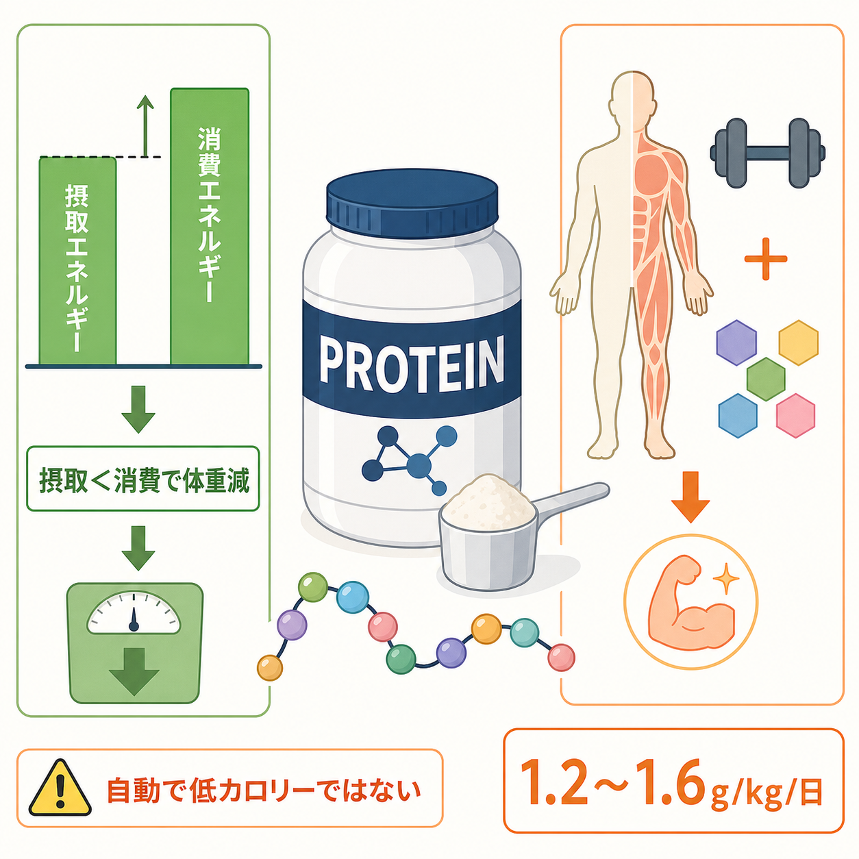 プロテイン置き換えダイエットで痩せる仕組み