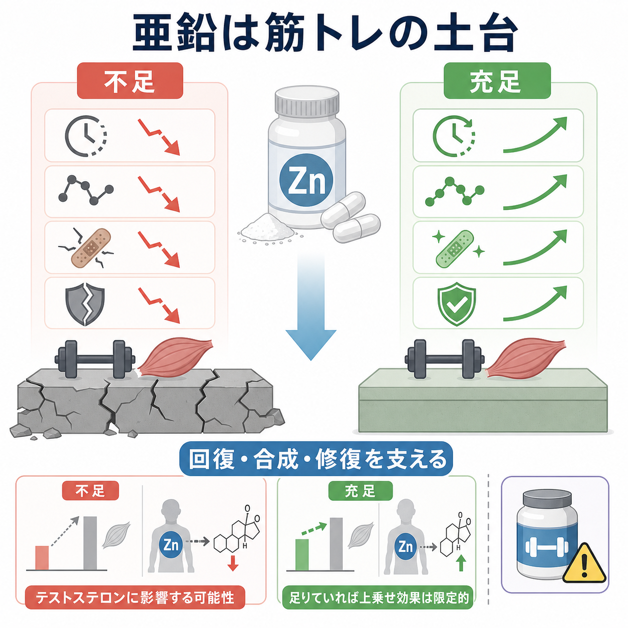亜鉛は筋トレに効くのか