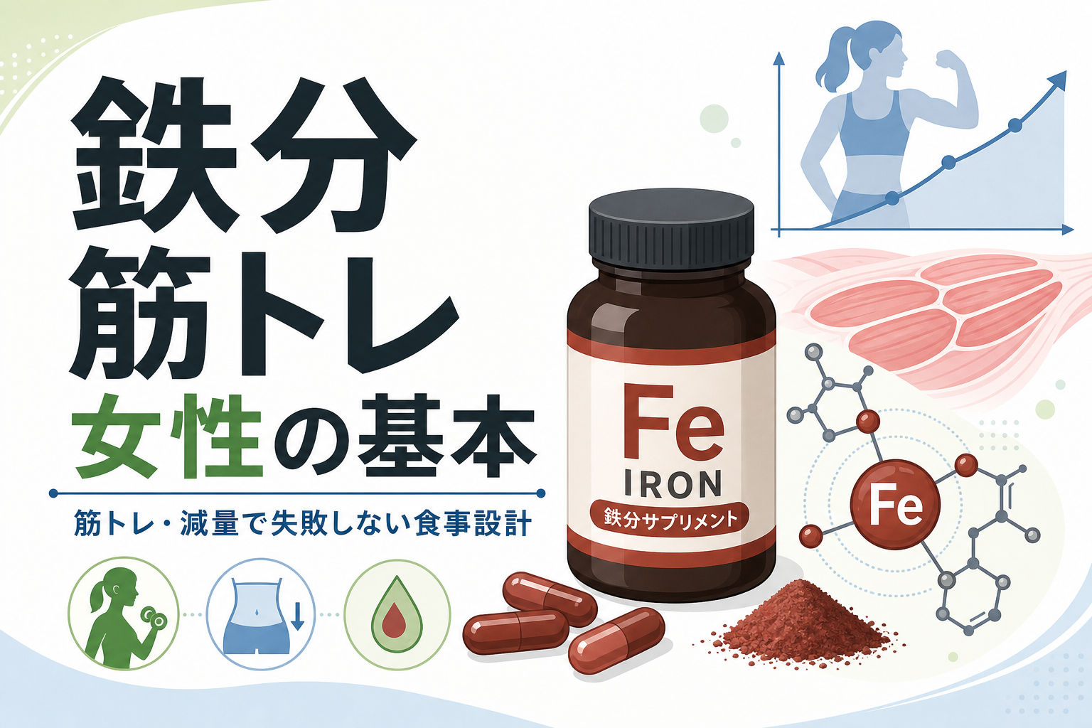鉄分 筋トレ 女性の基本|筋トレ・減量で失敗しない食事設計
