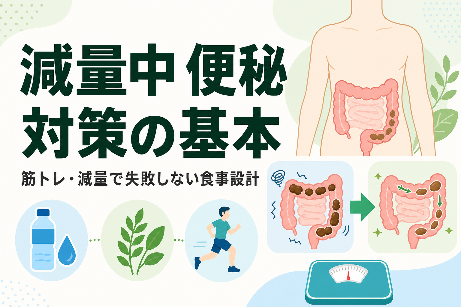減量中 便秘 対策の基本|筋トレ・減量で失敗しない食事設計