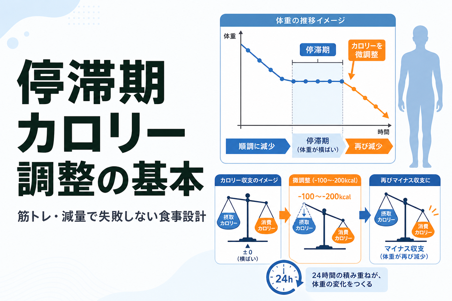 停滞期 カロリー 調整の基本|筋トレ・減量で失敗しない食事設計
