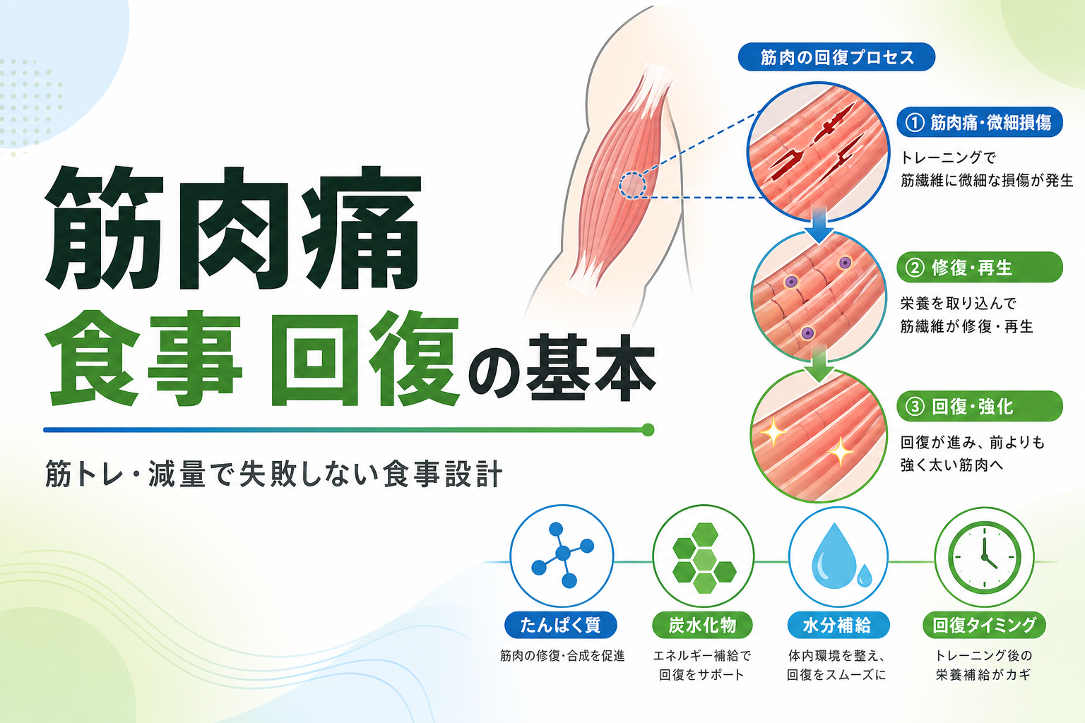 筋肉痛 食事 回復の基本|筋トレ・減量で失敗しない食事設計