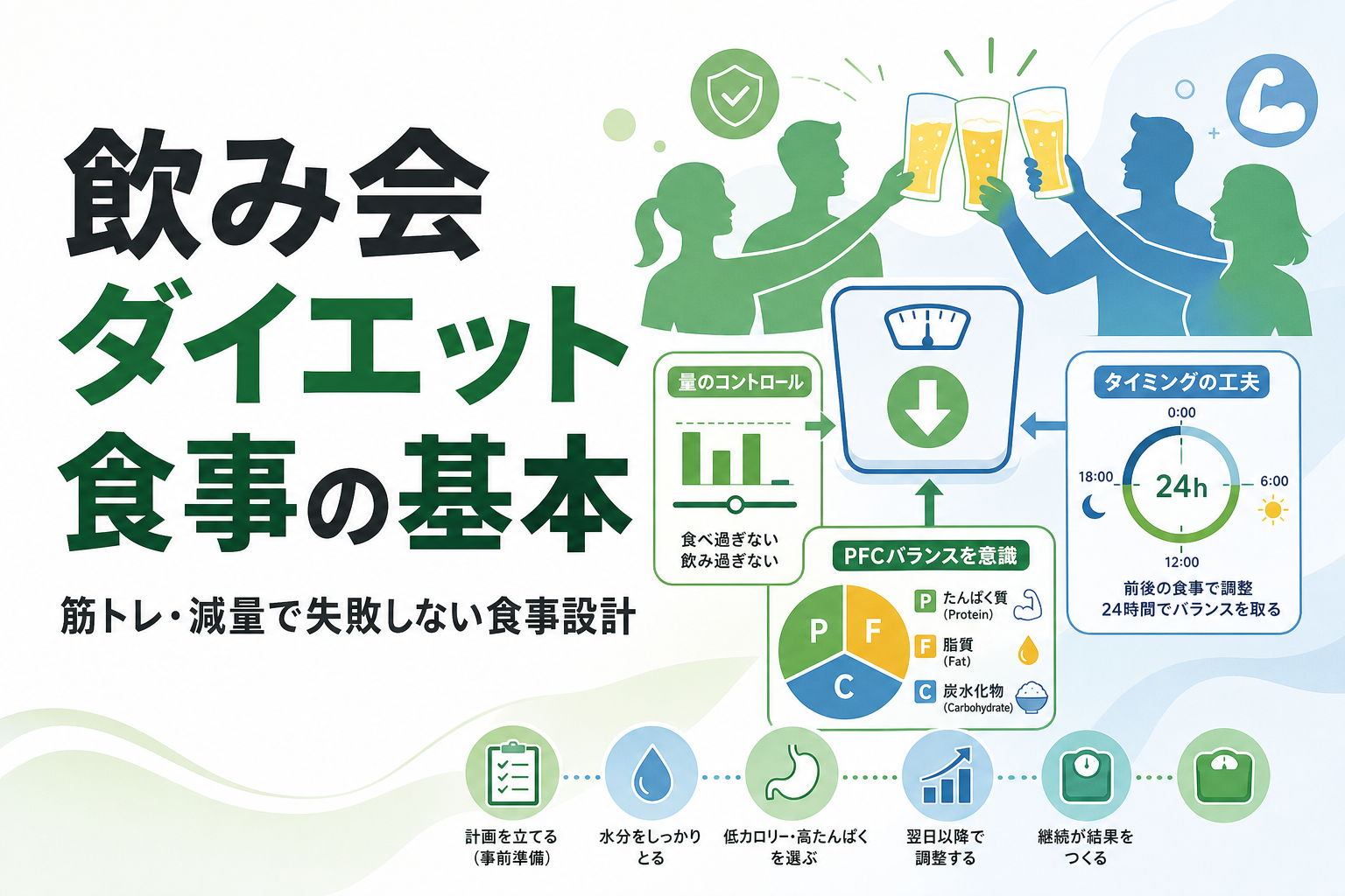 飲み会 ダイエット 食事の基本|筋トレ・減量で失敗しない食事設計