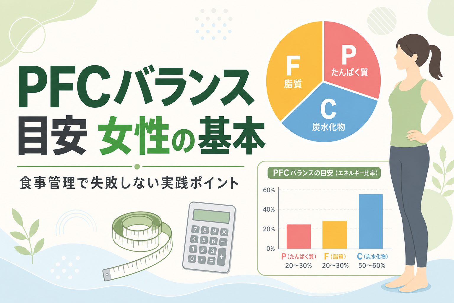 PFCバランス 目安 女性の基本|食事管理で失敗しない実践ポイント