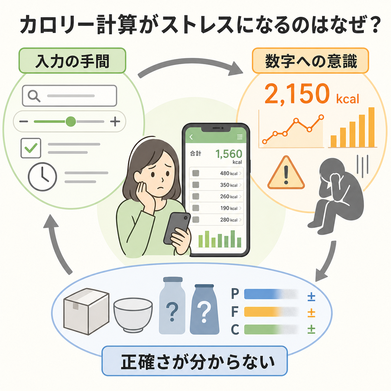 カロリー計算がストレスになるのはなぜ?