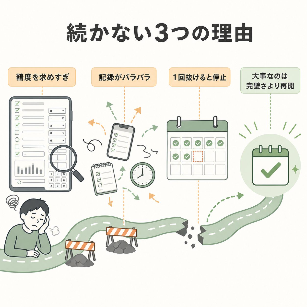なぜ食事記録は続かないのか