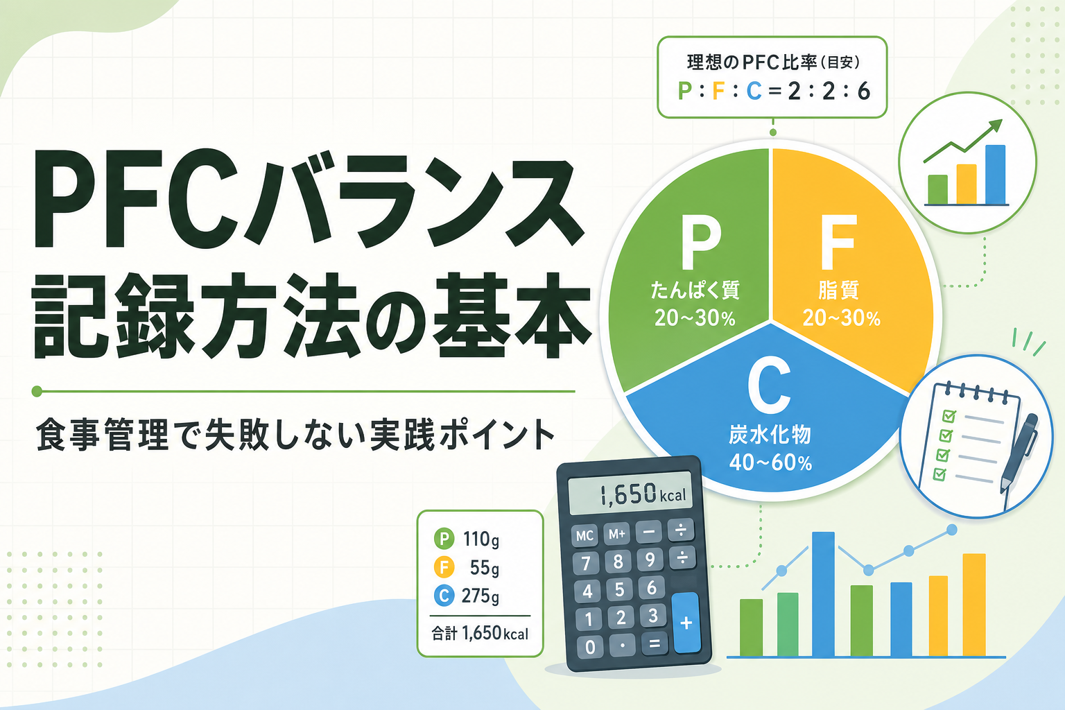 PFCバランス 記録方法の基本|食事管理で失敗しない実践ポイント
