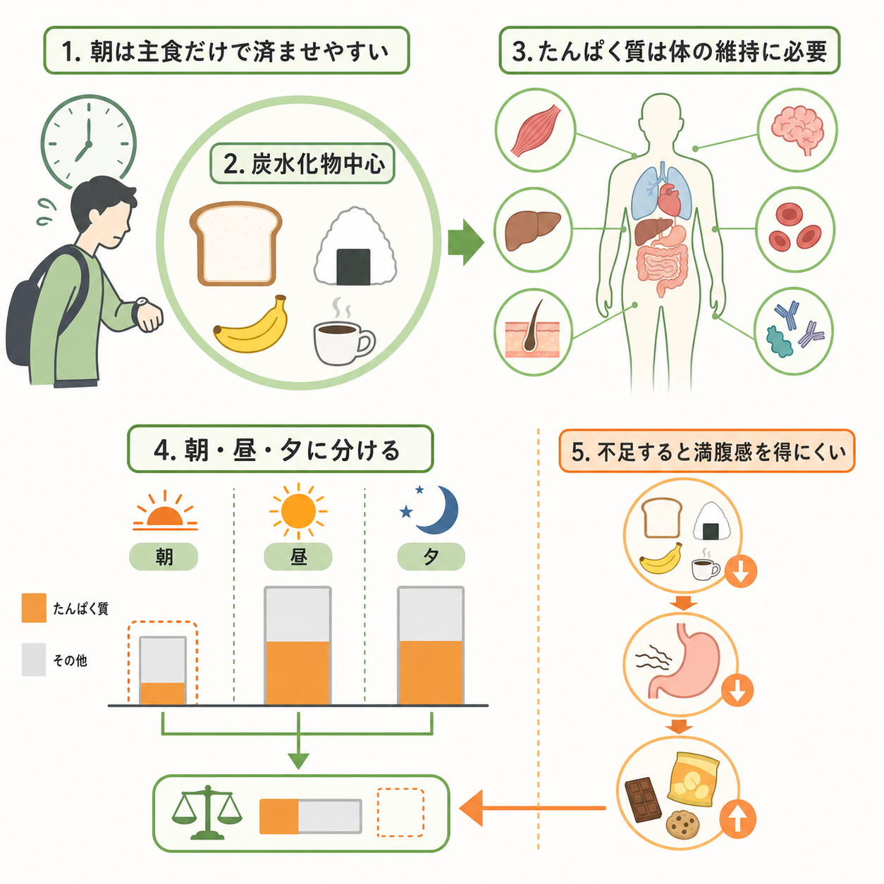 なぜ朝食はたんぱく質不足になりやすいのか