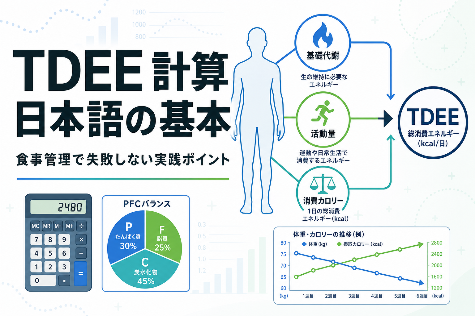 TDEE 計算 日本語の基本｜食事管理で失敗しない実践ポイント